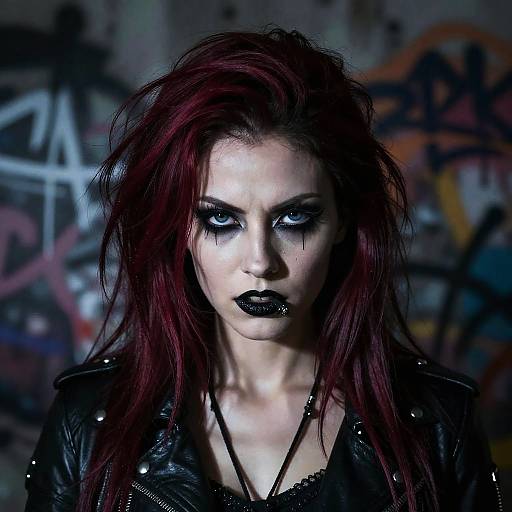 Fierce Female Metal Vocalist Portrait