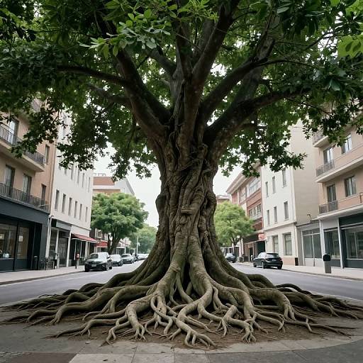 Surreal Urban Tree Fusion