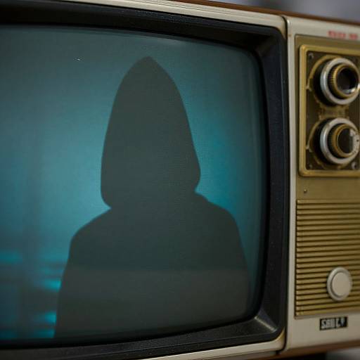 Mysterious Hooded Silhouette Reflection