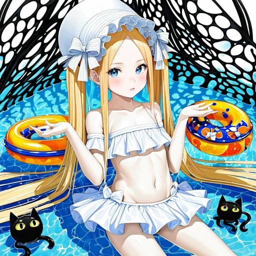 Illustration of Abigail williams (swimsuit foreigner) (third ascension) (fate), fate/grand order in the style of Lloule