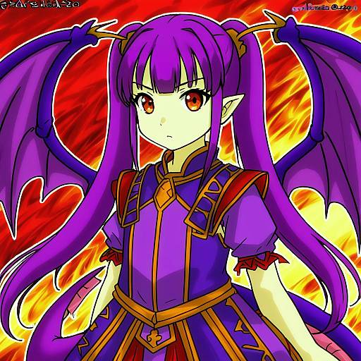 Illustration of Myrrh (fire emblem), fire emblem in the style of Futa (nabezoko)