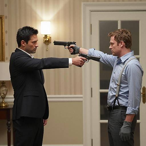 Intense Standoff Between Two Gunmen