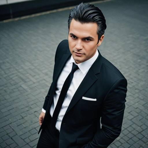 Charismatic Businessman in Dark Suit