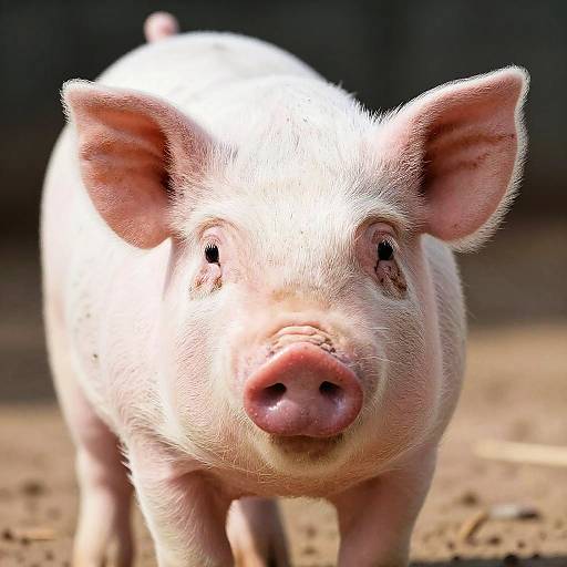 Adorable Piglet Close-Up Portrait
