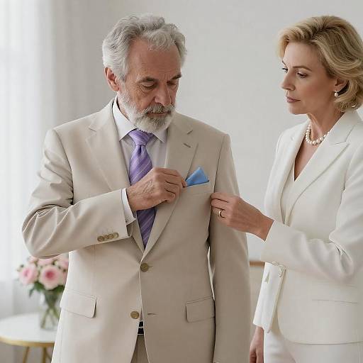 Elegant Portrait of a Distinguished Duo