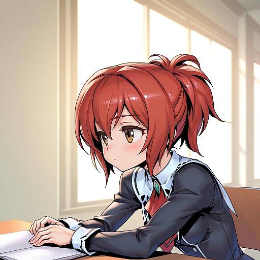 Illustration of Aoi nagisa, strawberry panic! in the style of Phantom ix row