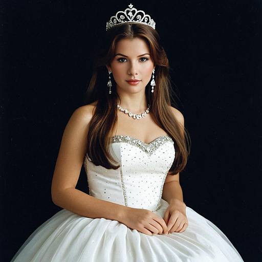 Young Woman in Princess Attire