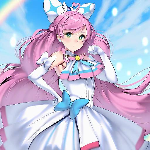 Illustration of Cure prism, hirogaru sky! precure in the style of Kouno (masao)