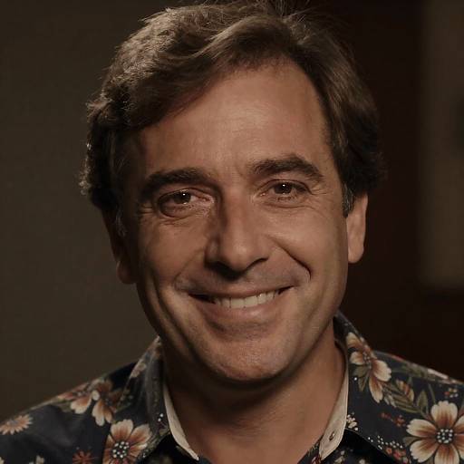 Warm Portrait of a Smiling Man