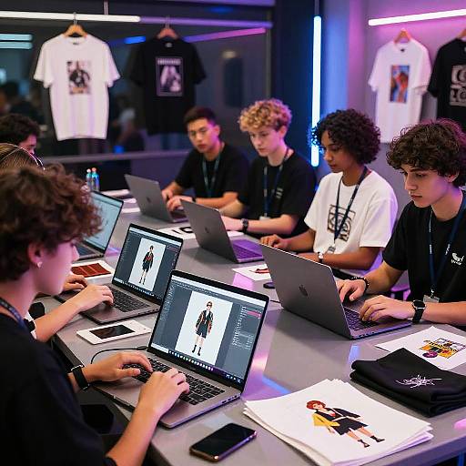 Futuristic Fashion Hackathon Scene