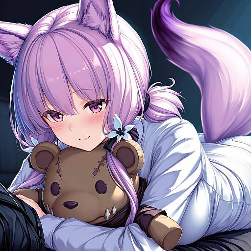 Illustration of Morte (arknights), arknights in the style of Tenmaso