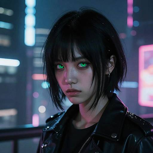Futuristic Cyberpunk Portrait