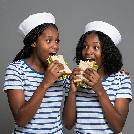 Joyful Friendship of Two Black Women