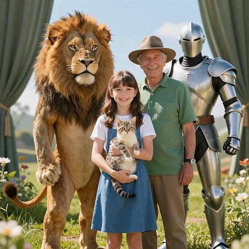 Fantasy Ensemble Portrait in Bright Sunlight