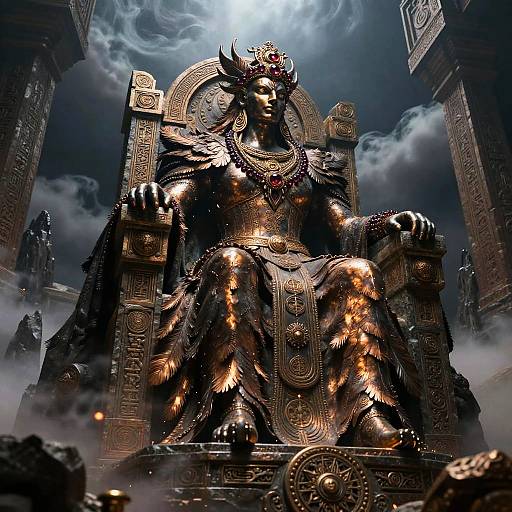 Regal Bronze-Feathered Eagle Monarch