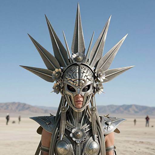 Futuristic Alien Headdress at Burning Man