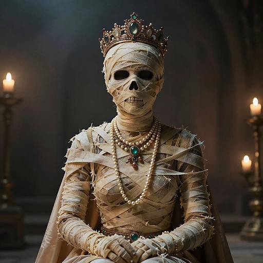 Eerie Lost Mummy Princess Portrait