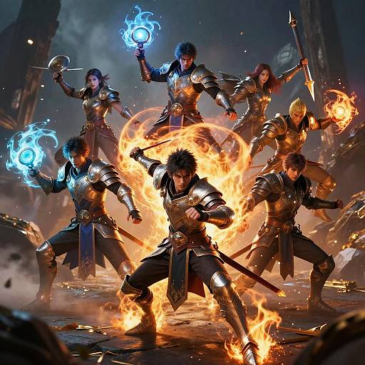 Epic Elemental Battle Fanart Generator