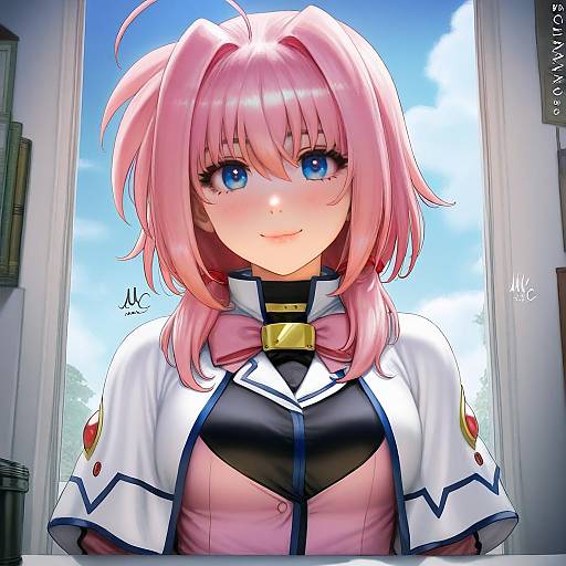 Illustration of Caro ru lushe, lyrical nanoha in the style of Sciamano240