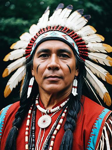 American Indian Costume Cosplay Headshot