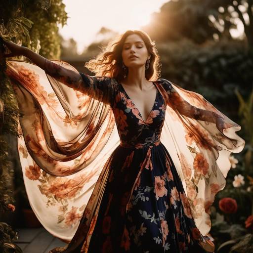 Enchanting Bohemian Garden Portrait