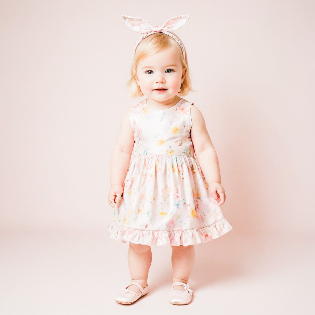 Charming Easter Toddler in Pastel Elegance