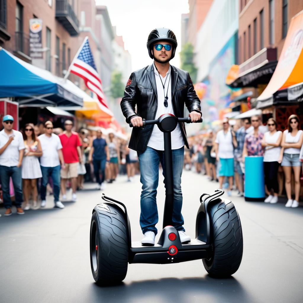 Fashion Icon Testing Unique Hybrid Segway