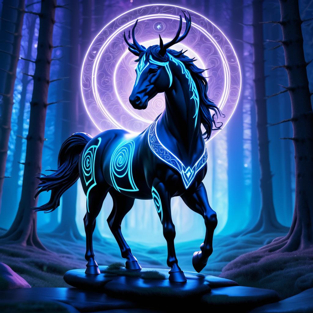 Mystical Centaur in Twilight Forest