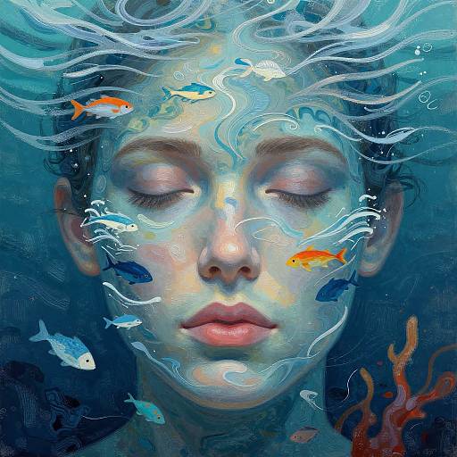 Mystical Sea Face Swap Art