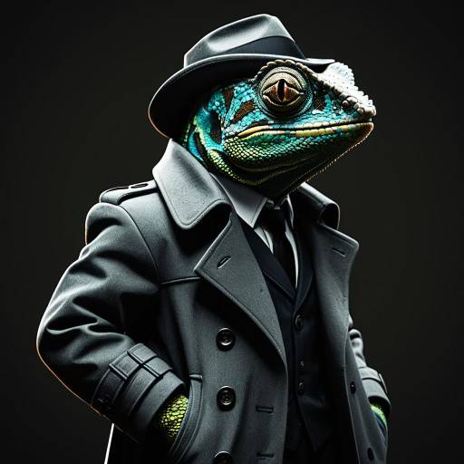 Chameleon Detective in Trench Coat Chameleon Detective in Trench Coat