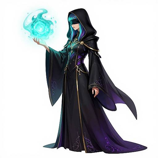 Futuristic Gothic Sorceress Character Sheet