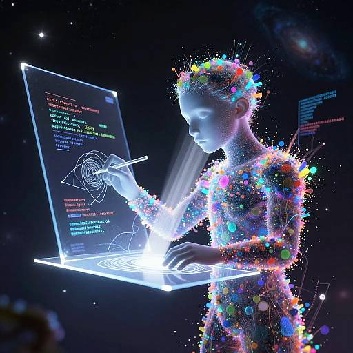 AI Entity Sketching with Digital Aura