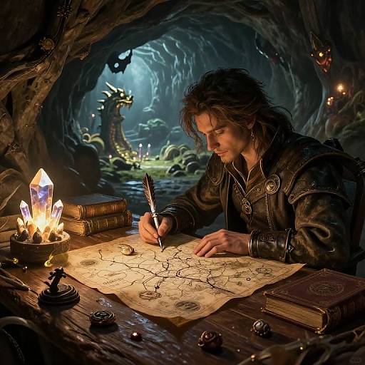 Dragon Map Maker in Mystical Cave