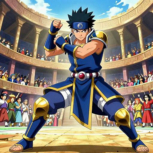 Fierce Gladiator in Anime Coliseum