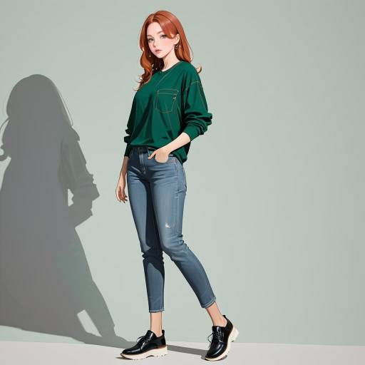Stylish Solo Girl with Emerald Spectacles Stylish Solo Girl with Emerald Spectacles