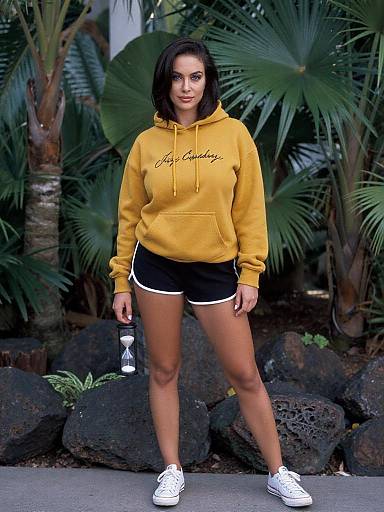 Hourglass Woman in Casual Streetwear