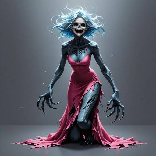 Undead Monster Girl in Tattered Dress Undead Monster Girl in Tattered Dress