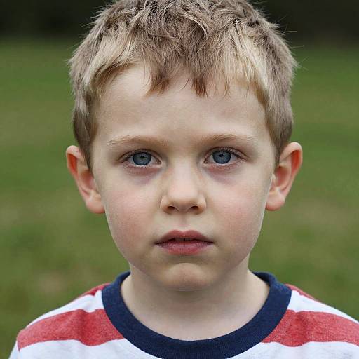 Realistic Portrait of Little Boy