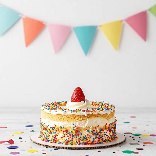 Festive Birthday Cake Celebration