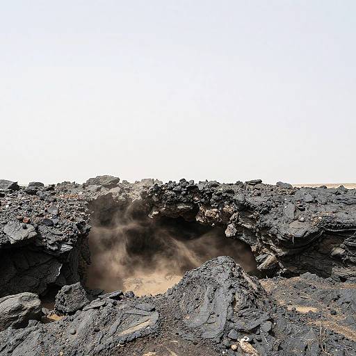 Photorealistic Lava Tube Landscape