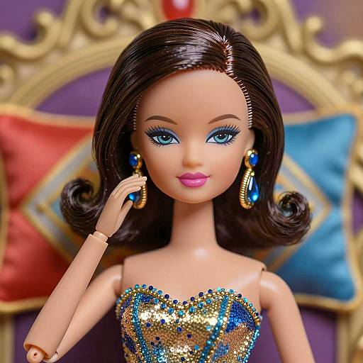 Dramatic Portrait of an Asian Doll