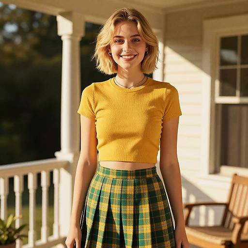 Cozy Portrait of a Young Woman