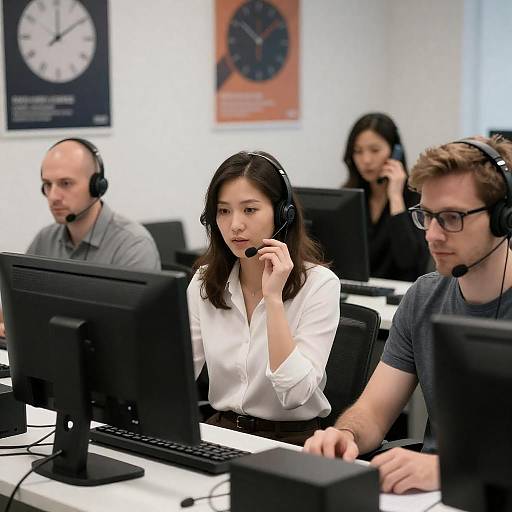 Dynamic Office Team Engagement Scene