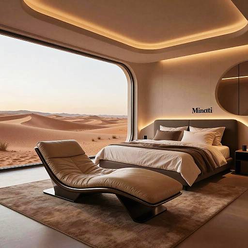 Futuristic Luxurious Desert Bedroom