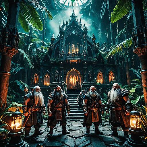 Dwarves in Gothic Jungle Fortress