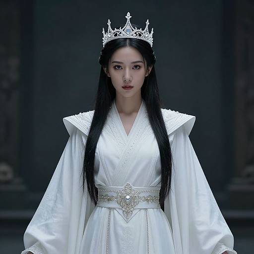 Spiritual Warrior Woman in White