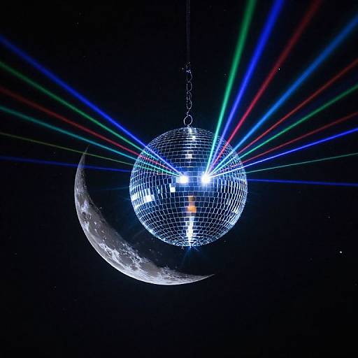 Celestial Disco Moon Laser Show