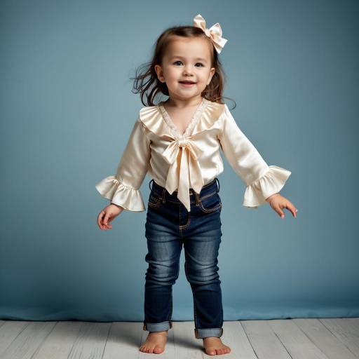 High Fashion Toddler Portrait in Satin