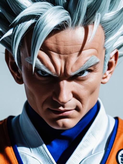 Photorealistic Man in Dragon Ball Super Saiyan Costume