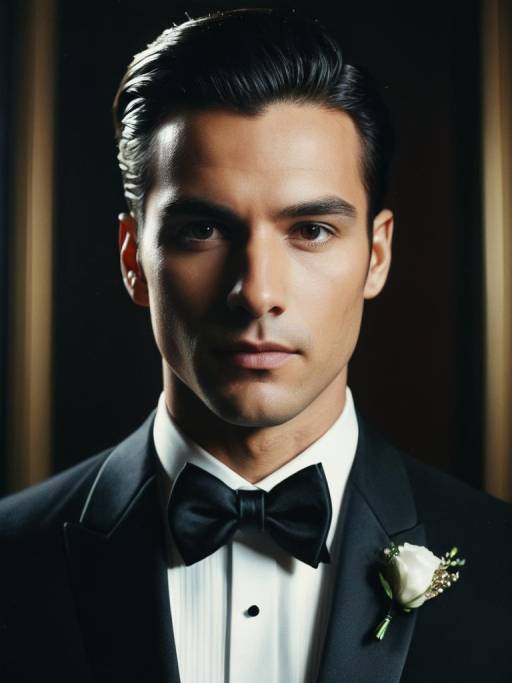 Man in Wedding Tuxedo Portrait
